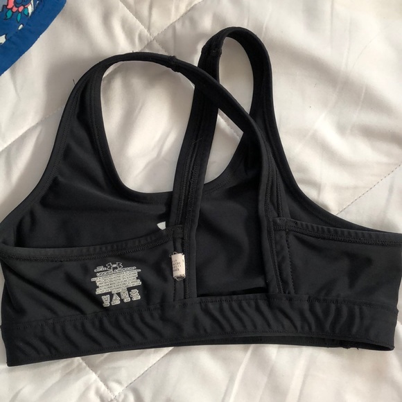Black Under Armour Crossback Sports Bra - Picture 3 of 4